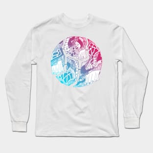 Dual Color Circle of Connection Long Sleeve T-Shirt